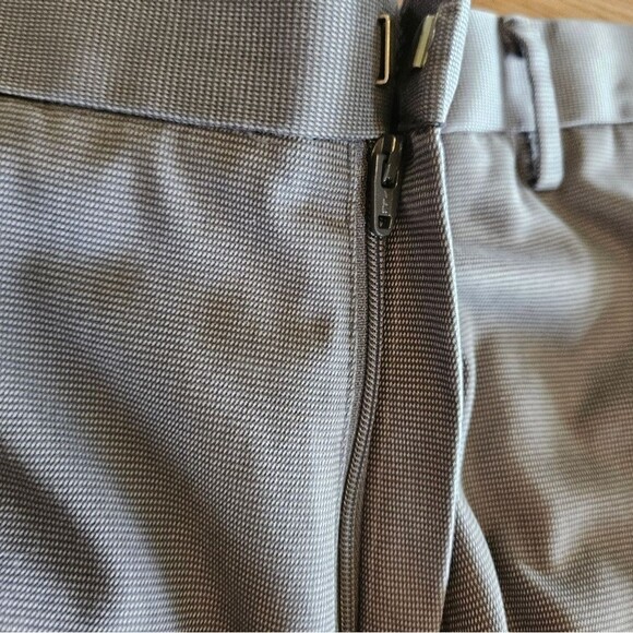 Banana Republic 33x34 Gray Small Pattern 54023 Slim Fit Cotton Mens Pants - Picture 3 of 7